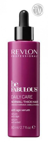Revlon be fabulous антивозрастная сыворотка для ежедневного ухода для нормальных/густых волос 80 мл БС