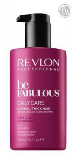 Revlon be fabulous кондиционер ежедневный уход для нормальных/густых волос 750 мл БС