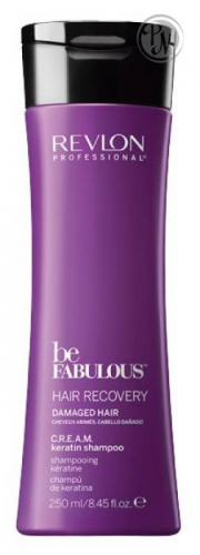 Revlon be fabulous очищающий шампунь с кератином восстановление волос 250 мл БС