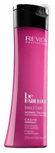 Revlon be fabulous очищающий шампунь ежедневный уход для нормальных/густых волос 250 мл БС
