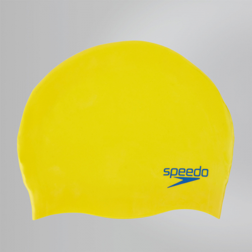 SPEEDO Plain Moulded Silicone Junior шапочка дет, (7668) желтый