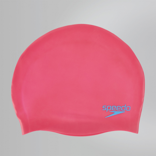 SPEEDO Plain Moulded Silicone Junior шапочка дет, (A064) розовый