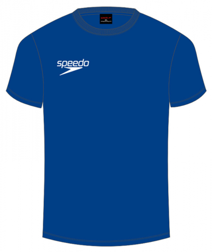 SPEEDO Junior Small Logo T-Shirt blue футболка подрост, (4222) гол