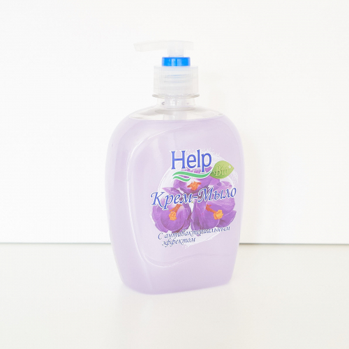 Жидкое мыло ”Help” с Антибактериальным эффектом 500 г с дозатором