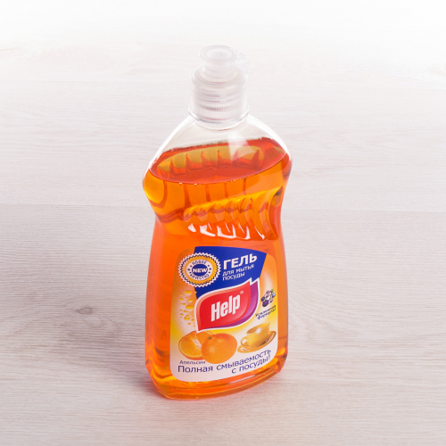 Средство для мытья посуды ”Help” Апельсин  0,5л (гель)