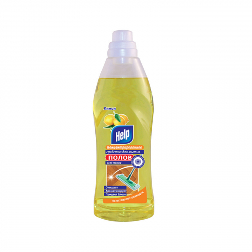 Концентрированное средство для мытья полов ”Help” Лимон 1л