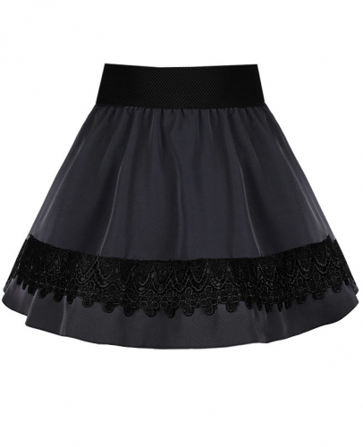 Серая школьная юбка для девочки 82393-ДШ19