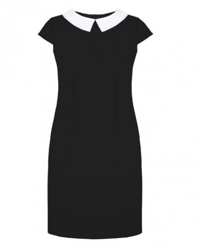 Черное школьное платье для девочки 78911-ДШ18