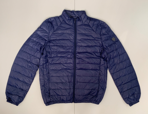 Короткая мужская куртка синего цвета  №3579