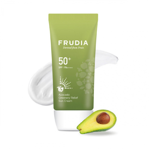 Солнезащитный восстанавливающий крем с авокадо SPF50  avocado greenery relief sun cream 50г