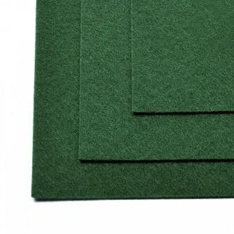 Фетр листовой жесткий IDEAL 20х30см цв.667 темно-зеленый - уп.5 листов 