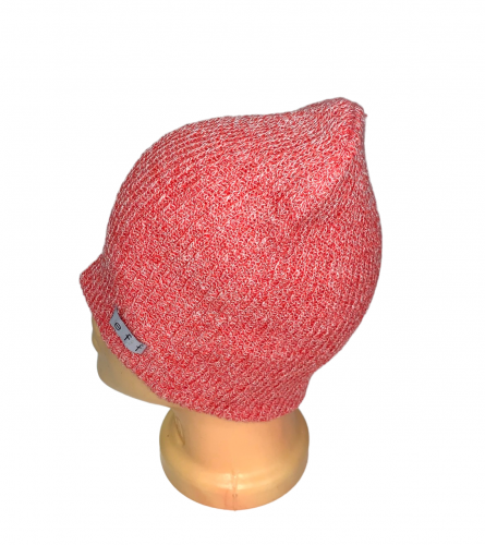 Брендовая розовая шапка  №279