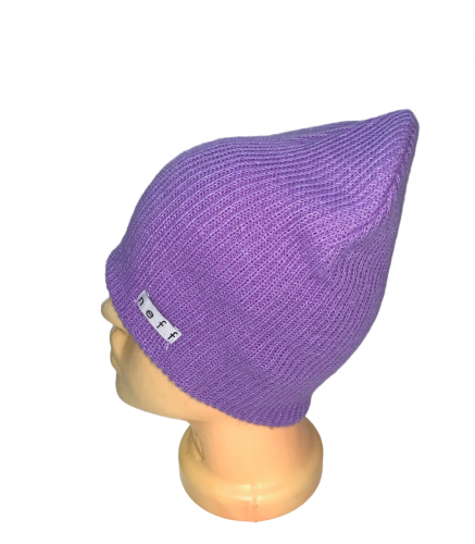 Топовая шапка фиолетового цвета  №284