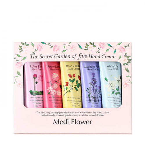 Подарочный набор кремов для рук «Цветочный сад» mediflower the secret garden of five hand cream set (5 шт * 50г)