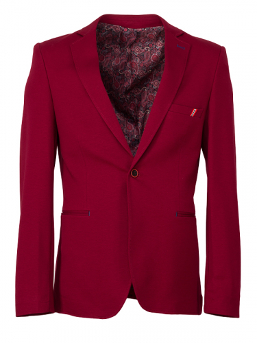 Бордовый мужской пиджак Rvvaldi rj-2019-65