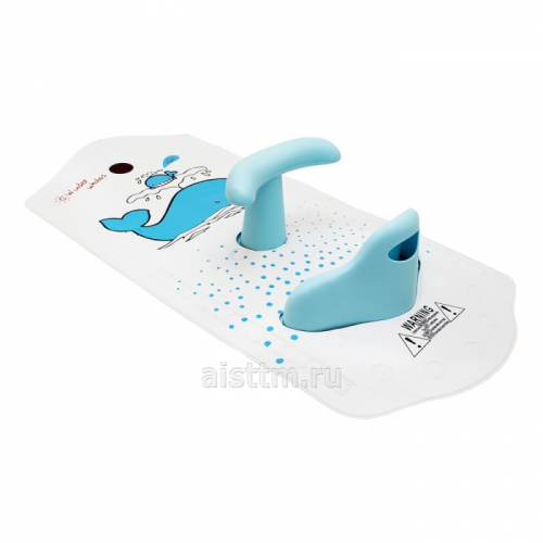 Коврик для ванны со съемным стульчиком ROXY-KIDS и индикатором определения горячей воды