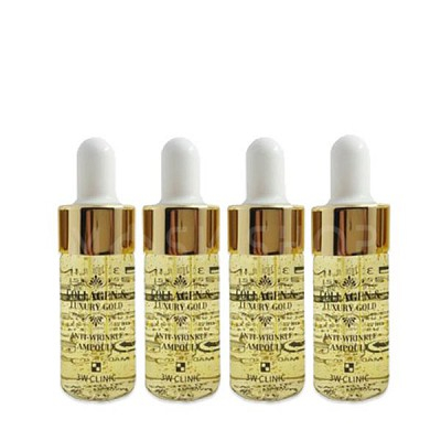 Сыворотка для лица антивозрастная с коллагеном и частицами золота 3W Clinic Collagen Luxury Gold Anti Wrinkle Ampoule 1pack (13ml x 4hcs)