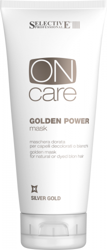 Золотистая маска для натуральных или окрашенных волос теплых светлых тонов Golden Power Mask 200 мл