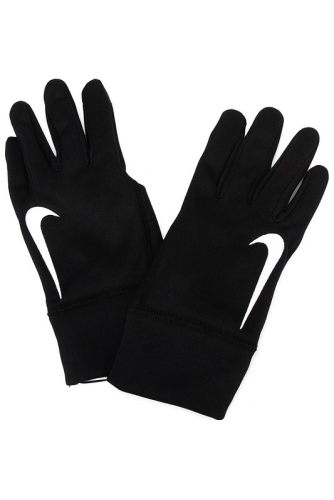 NIKE K.O. THERMAL TRAINING GLOVES S BLACK/BLACK/WHITE, перчатки флис, (058) чер/чер/бел