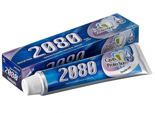 Зубная паста Натуральная Мята KERASYS Dental Clinic 2080 Cavity Protection Tooth Paste 120г