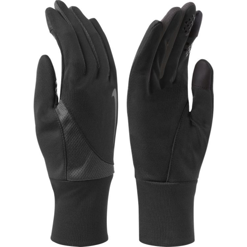 NIKE MEN'S DRI-FIT TAILWIND RUN GLOVES XL BLACK/ANTHRACITE, мужские перчатки для бега, (020) чер