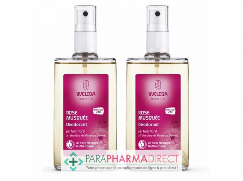 Weleda Rose Musquée Déodorant Spray 2x100mlLot  × 2