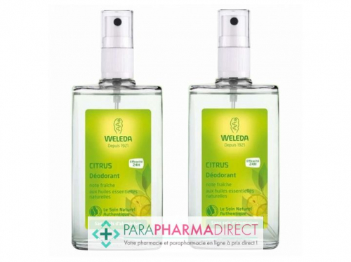 Weleda Citrus Déodorant Spray 2x100mlLot  × 2