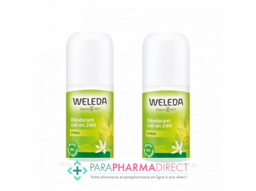 Weleda Citrus Déodorant Roll-On 2x50mlLot  × 2