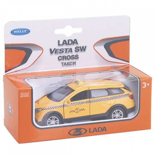 Игрушка модель машины 1:34-39 LADA VESTA SW CROSS  такси