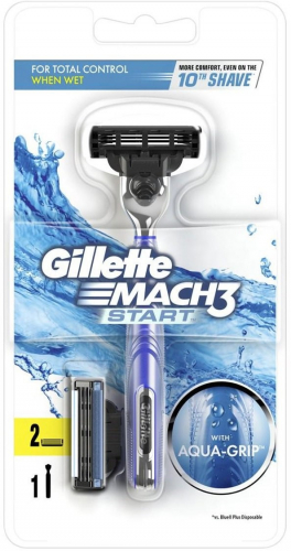 Gillette Mach 3 START (станок + 2 кассеты) без подставки (ENG)