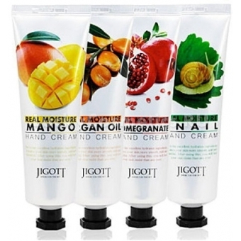 Крем для рук увлажняющий с маслом манго JIGOTT Real Moisture Mango Hand Cream