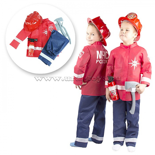 Набор МЧС №3 (куртка,штаны,огнетушитель,рация,каска,топор,лом) в чехле