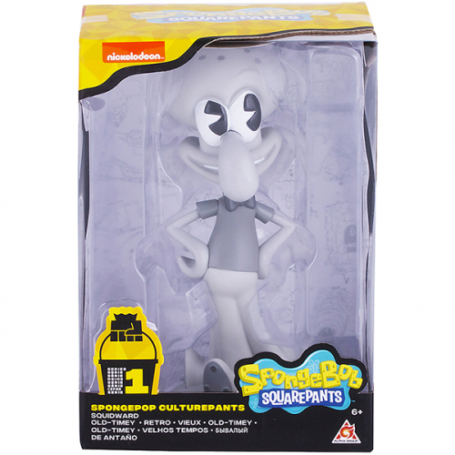 SpongeBob игрушка пластиковая 11,5 см  - Сквидвард ретро EU690703