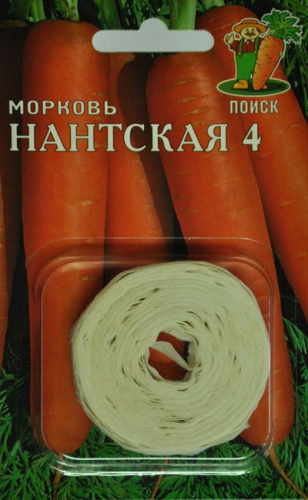 Морковь на ленте Нантская 4, 8 м ц/п Поиск