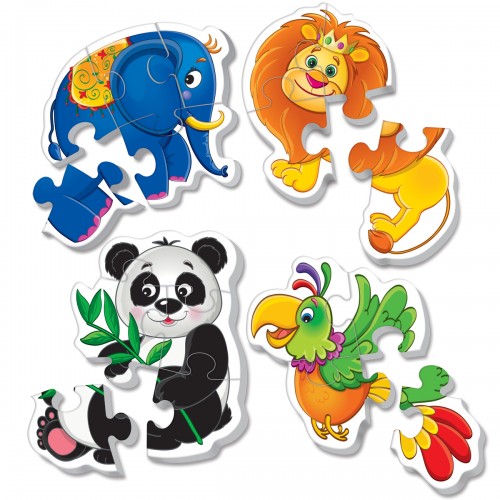Мягкие пазлы Baby puzzle Зоопарк