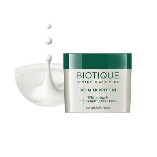 Омолаживающая маска для лица с молочным протеином, Bio Milk Protein FACE PACK Biotique, 50 г