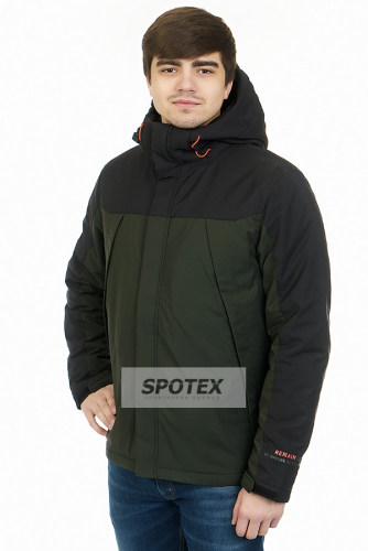 Мужская куртка REMAIN 8376 зеленый/черный