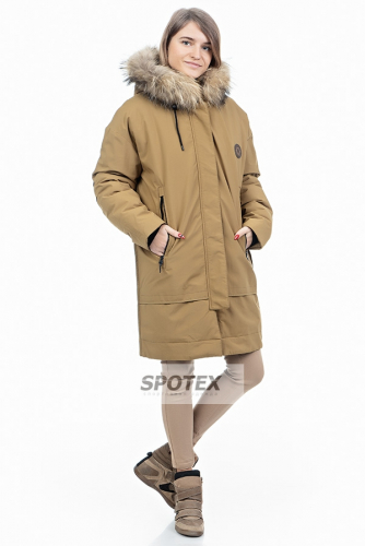 Куртка-парка женская зимняя SNOW HEADQUARTER B-8809 хаки