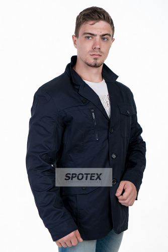 Мужская куртка-пиджак FP-01008 темно/синяя