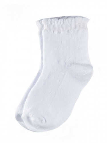 Носки детские Н103 орнамент мелкие ЦВЕТЫ белый