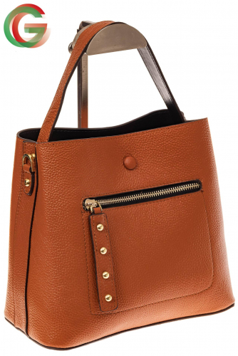Женская сумка из натуральной кожи, цвет коричневый