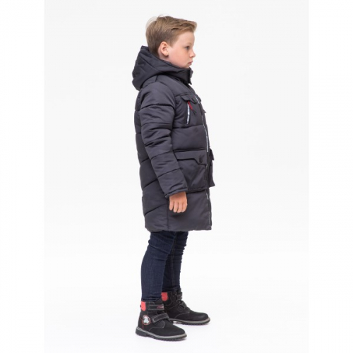 Куртка зимняя для мальчика Руслан 141902 темно-серый DISVEYA