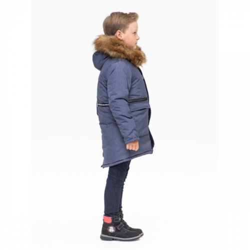 Куртка зимняя для мальчика Ростик 141901 светло-синяя DISVEYA