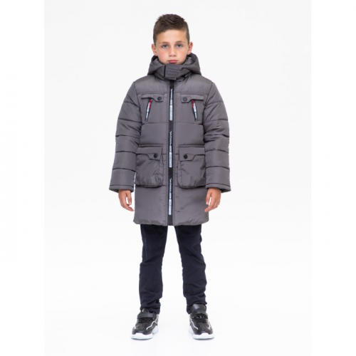 Куртка зимняя для мальчика Руслан 141902 светло-серый DISVEYA