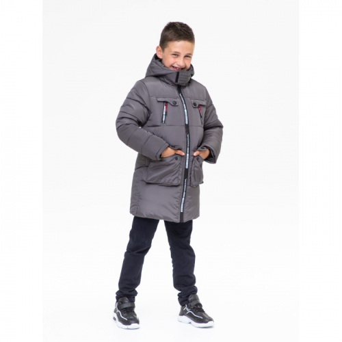 Куртка зимняя для мальчика Руслан 141902 светло-серый DISVEYA