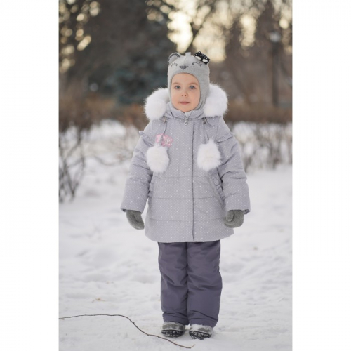 Комплект зимний для девочки Амина серый 213-20з Батик