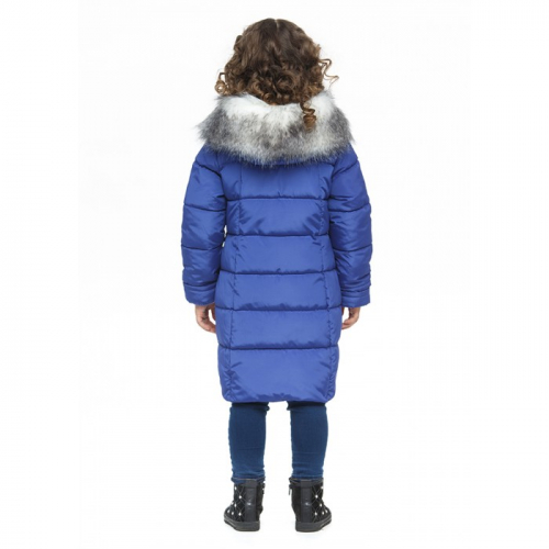 Пальто зимнее для девочки Наташа Disveya синее