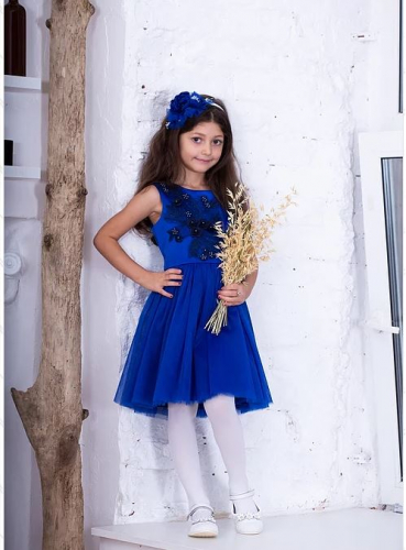 Платье для девочки Амелия А18-1 синий
