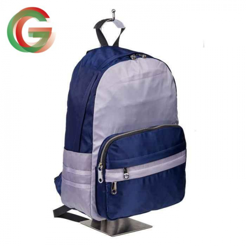 Текстильный рюкзак для города, цвет синий с серым