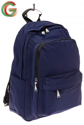 Женский рюкзак из бархатистого текстиля, цвет синий